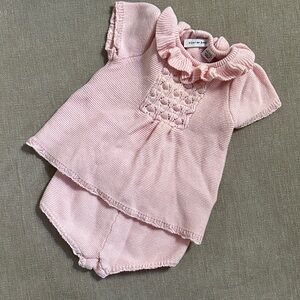 Janie & Jack Pink Knit Set 3-6M